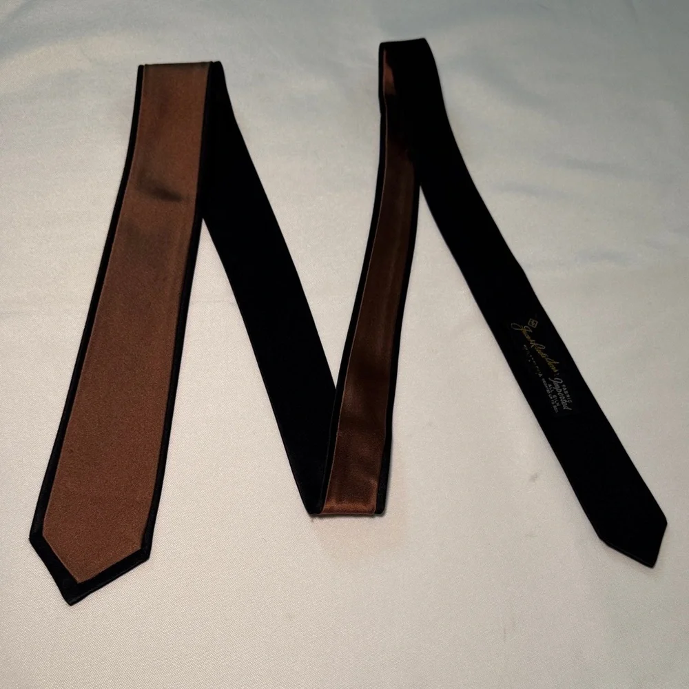 Sophisticated Black and Brown Men's Tie